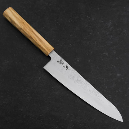 Gyuto AUS-8 Nashiji Olive Handle 195mm