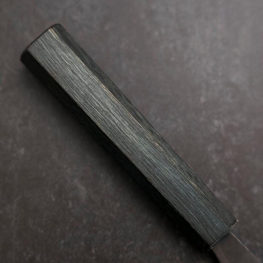 Gyuto Blue Steel #1 Kurouchi Dark Blue Urushi Handle 170mm