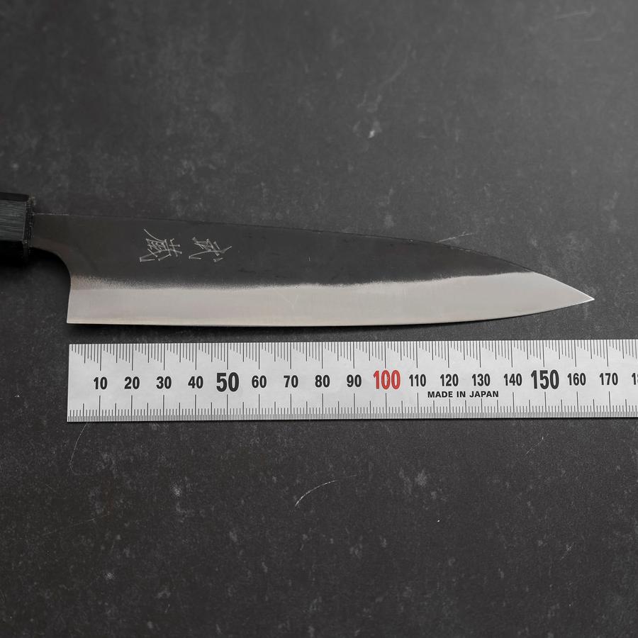 Gyuto Blue Steel #1 Kurouchi Dark Blue Urushi Handle 170mm