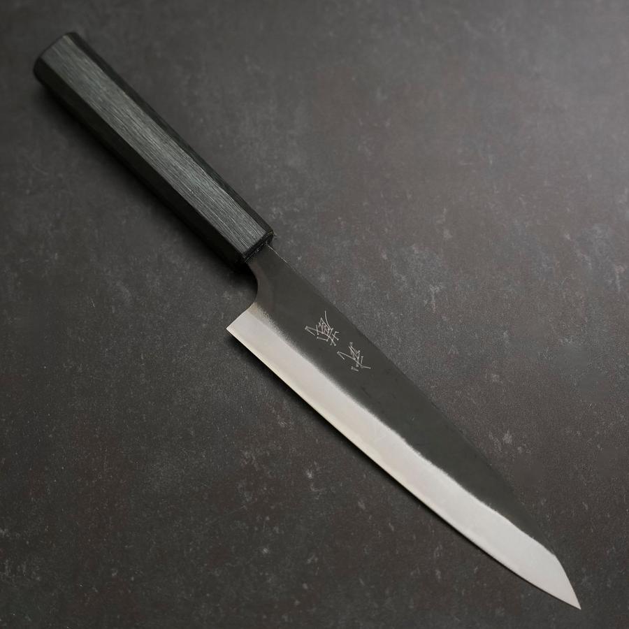 Gyuto Blue Steel #1 Kurouchi Dark Blue Urushi Handle 170mm