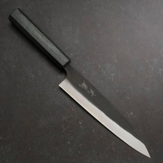Gyuto Blue Steel #1 Kurouchi Dark Blue Urushi Handle 170mm