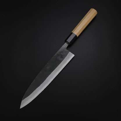 Gyuto Blue Steel #2 Kurouchi Buffalo Magnolia Handle 210mm