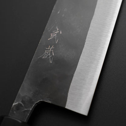 Gyuto Blue Steel #2 Kurouchi Buffalo Magnolia Handle 210mm