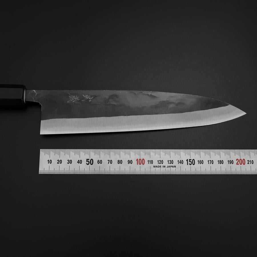 Gyuto Blue Steel #2 Kurouchi Buffalo Magnolia Handle 210mm