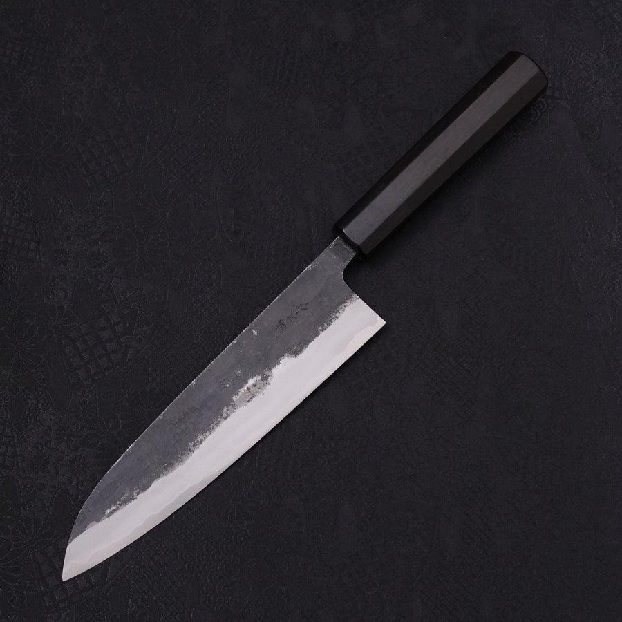 Gyuto Blue Super Kurouchi Buffalo Ebony Handle 180mm