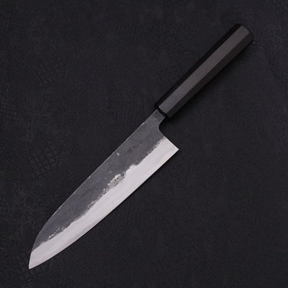 Gyuto Blue Super Kurouchi Buffalo Ebony Handle 180mm