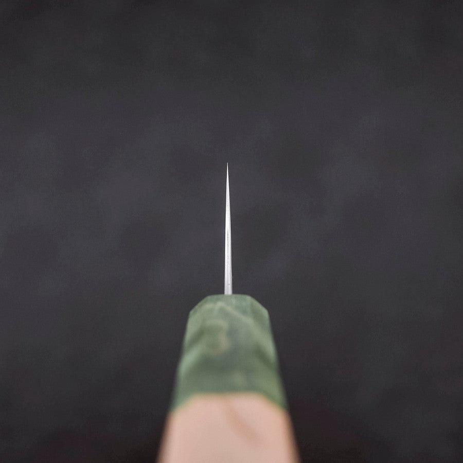 Gyuto Blue Super Polished Maple Green Handle 210mm