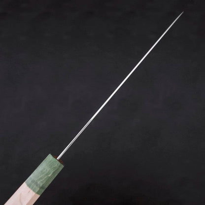 Gyuto Blue Super Polished Maple Green Handle 210mm