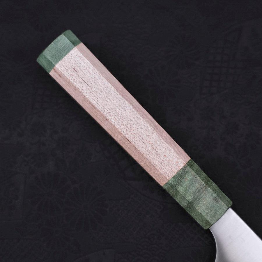 Gyuto Blue Super Polished Maple Green Handle 210mm