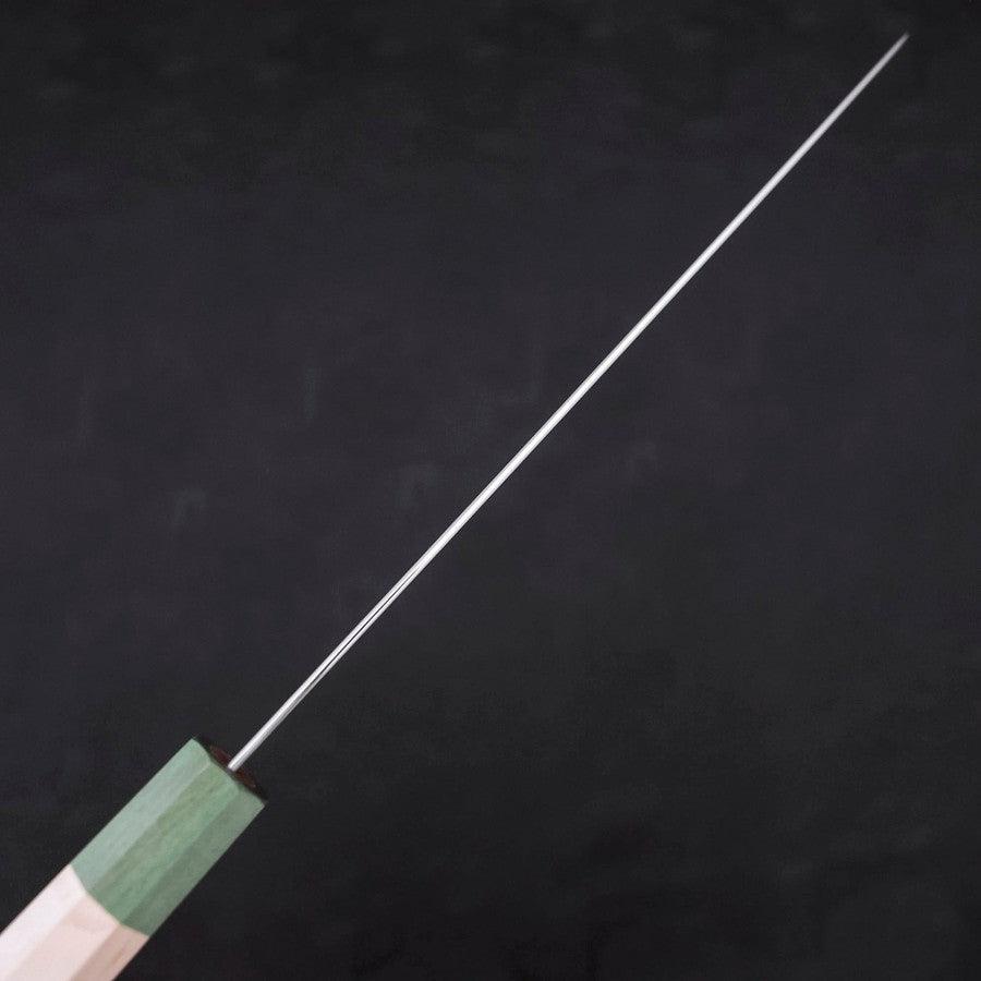 Gyuto Blue Super Polished Maple Green Handle 240mm