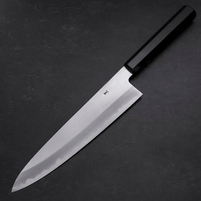 Gyuto Blue Steel #1 Kasumi Buffalo Ebony Handle 240mm