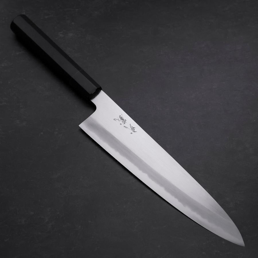 Gyuto Blue Steel #1 Kasumi Buffalo Ebony Handle 240mm