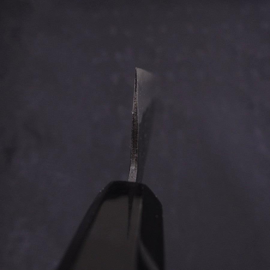 Gyuto Blue Steel #1 Kurouchi Buffalo Ebony Handle 180mm