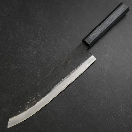 Gyuto Blue Steel #1 Kurouchi Dark Blue Urushi Handle 240mm
