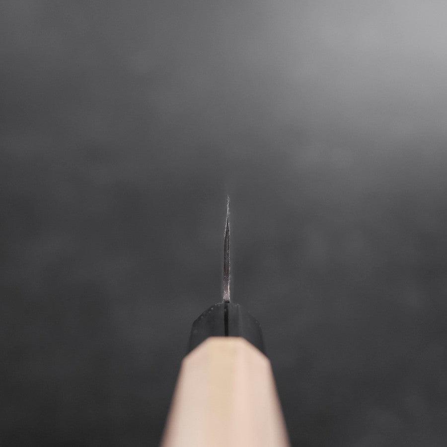 Gyuto Blue Steel #1 Kurouchi Stainless Clad Buffalo Magnolia Handle 210mm