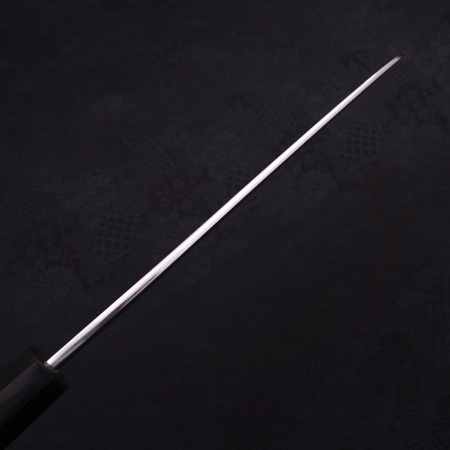 Gyuto Blue Steel #1 Kurouchi Suminagashi Buffalo Ebony Handle 200mm