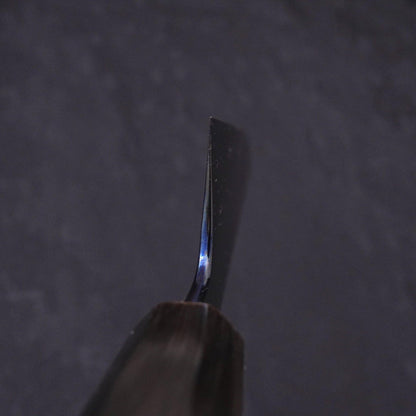 Gyuto Blue Steel #1 Kurozome Damascus Buffalo Ebony Handle 210mm