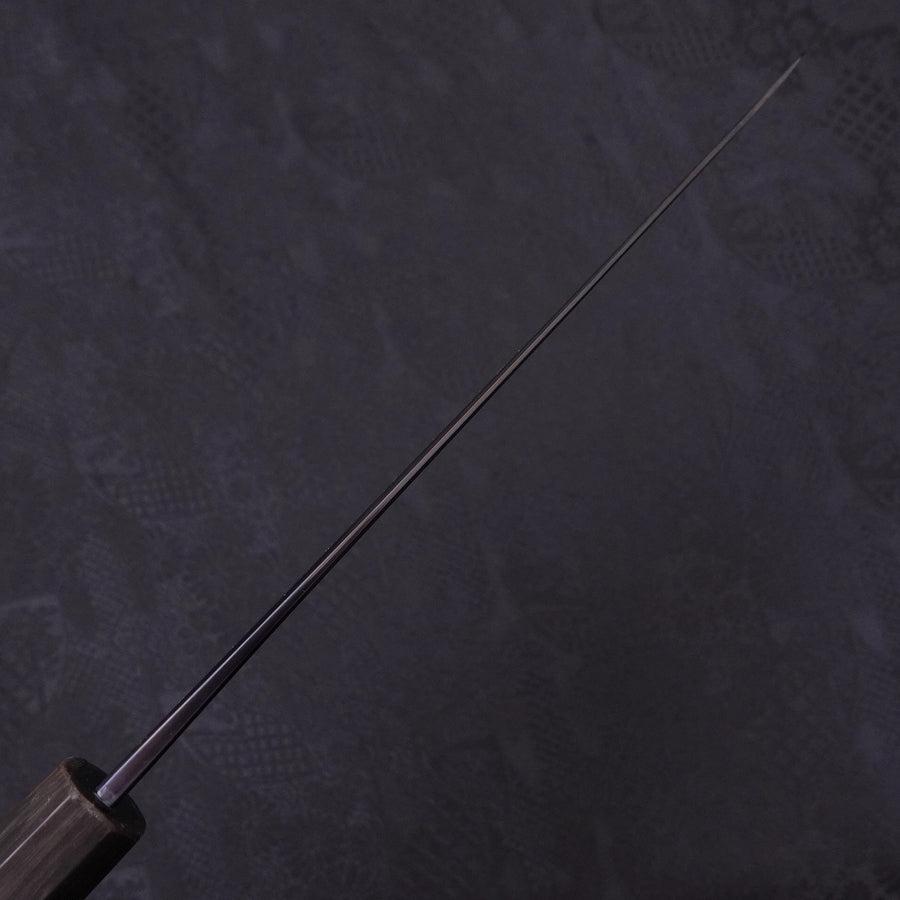 Gyuto Blue Steel #1 Kurozome Damascus Buffalo Ebony Handle 210mm