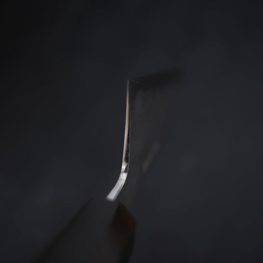 Gyuto Blue Steel #1 Suminagashi Buffalo Ebony Handle 240mm