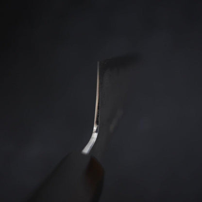 Gyuto Blue Steel #1 Suminagashi Buffalo Ebony Handle 240mm