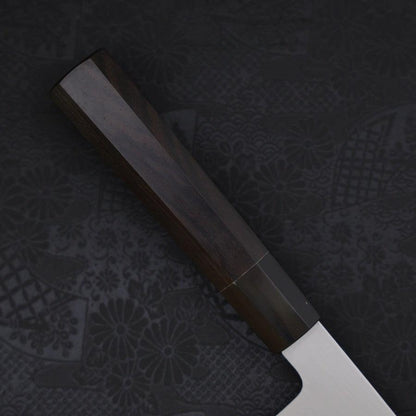 Gyuto Blue Steel #1 Suminagashi Buffalo Ebony Handle 240mm