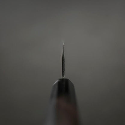 Gyuto Blue Steel #2 Chokin Kurouchi Sakura Fuji Buffalo Ebony Handle 210mm