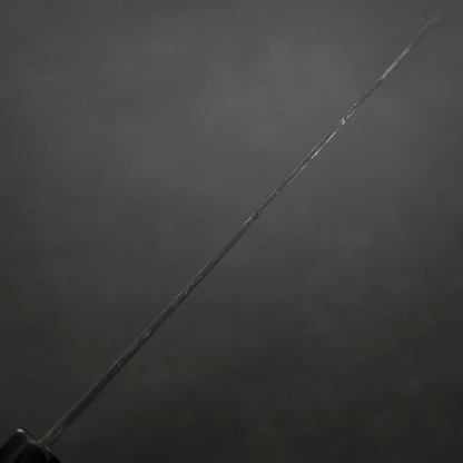 Gyuto Blue Steel #2 Chokin Kurouchi Sakura Fuji Buffalo Ebony Handle 210mm