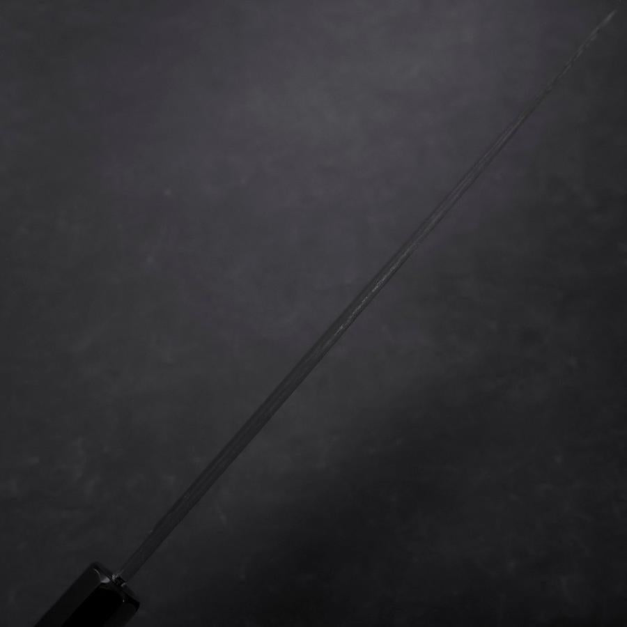 Gyuto Blue Steel #2 Chokin Kurouchi Sakura Fuji Buffalo Ebony Handle 240mm