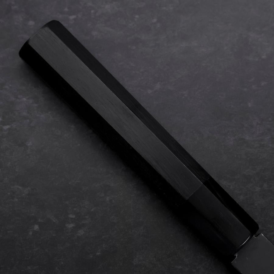 Gyuto Blue Steel #2 Chokin Kurouchi Sakura Fuji Buffalo Ebony Handle 240mm