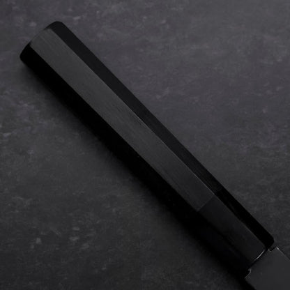 Gyuto Blue Steel #2 Chokin Kurouchi Sakura Fuji Buffalo Ebony Handle 240mm