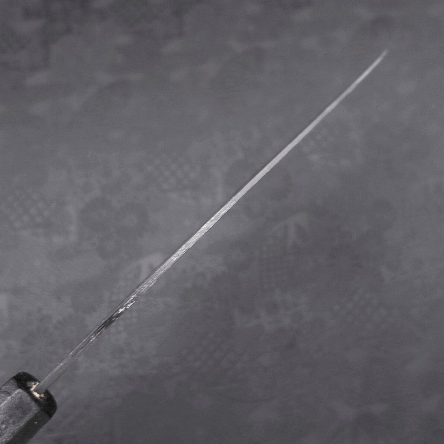 Gyuto Blue Steel #2 Kurouchi Black Ishime Urushi Handle 210M