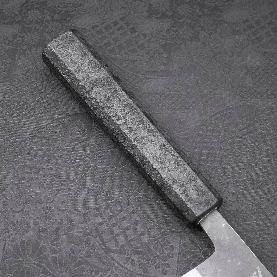 Gyuto Blue Steel #2 Kurouchi Black Ishime Urushi Handle 210M