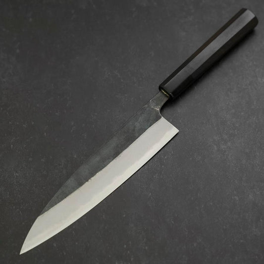 Gyuto Blue Steel #2 Kurouchi Buffalo Ebony Handle 210mm