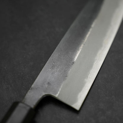 Gyuto Blue Steel #2 Kurouchi Buffalo Ebony Handle 210mm
