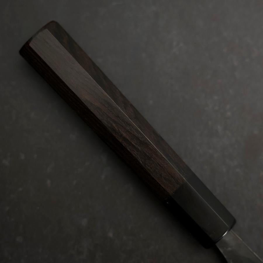 Gyuto Blue Steel #2 Kurouchi Buffalo Ebony Handle 210mm