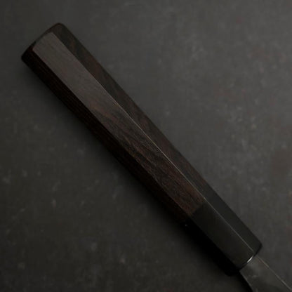 Gyuto Blue Steel #2 Kurouchi Buffalo Ebony Handle 210mm