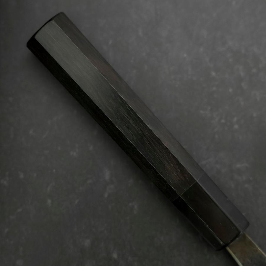 Gyuto Blue Steel #2 Kurouchi Buffalo Ebony Handle 210mm