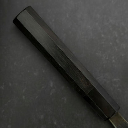 Gyuto Blue Steel #2 Kurouchi Buffalo Ebony Handle 210mm