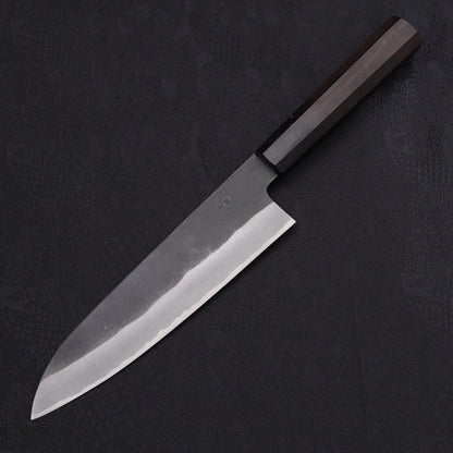 Gyuto Blue Steel #2 Kurouchi Chokin Dragon Buffalo Ebony Handle 210mm