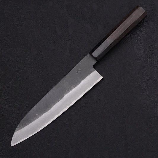Gyuto Blue Steel #2 Kurouchi Chokin Dragon Buffalo Ebony Handle 210mm