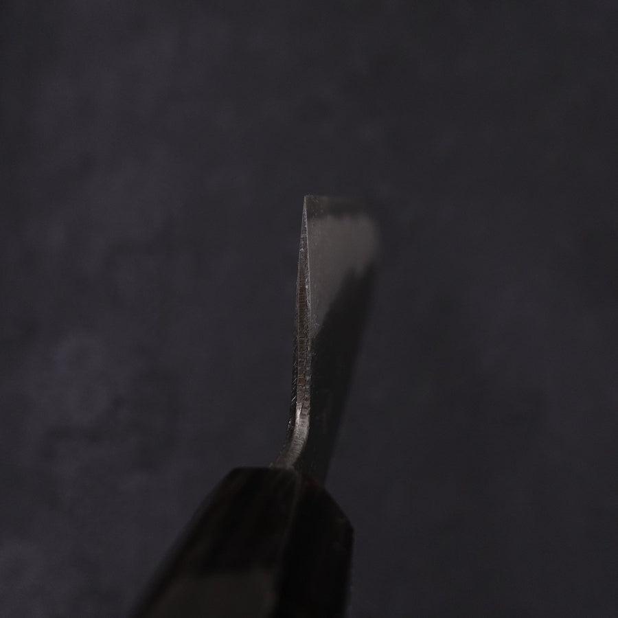 Gyuto Blue Steel #2 Kurouchi Chokin Snake-Sakura Buffalo Ebony Handle 210mm