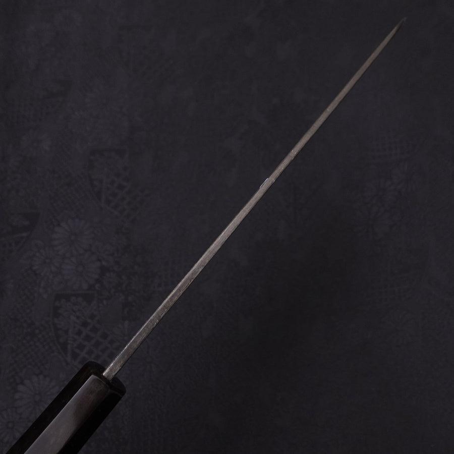 Gyuto Blue Steel #2 Kurouchi Chokin Snake-Sakura Buffalo Ebony Handle 210mm