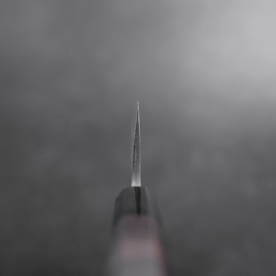 Gyuto Blue Steel #2 Kurouchi Damascus Chokin Dragon Buffalo Ebony Handle 240mm