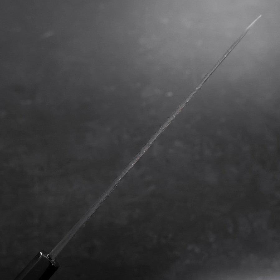 Gyuto Blue Steel #2 Kurouchi Damascus Chokin Dragon Buffalo Ebony Handle 240mm