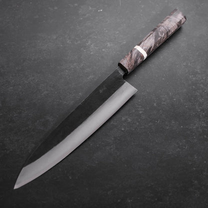 Gyuto Blue Steel #2 Kurouchi Damascus Maple Handle 210mm
