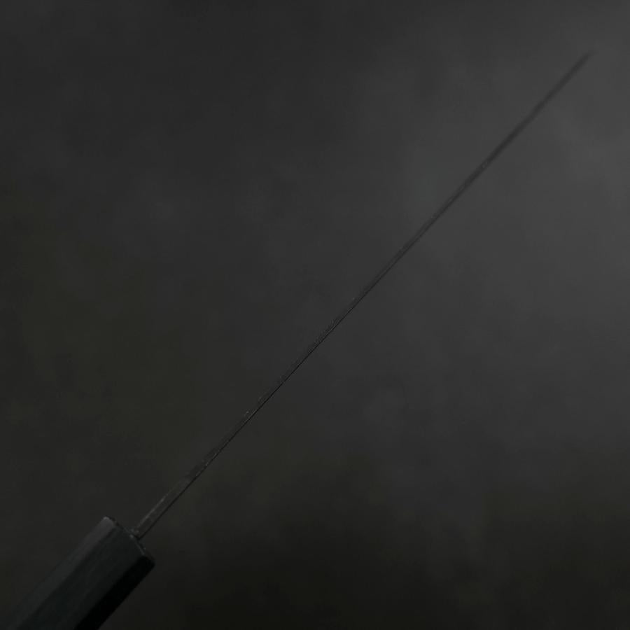 Gyuto Blue Steel #2 Kurouchi Dark Blue Urushi Handle 210mm