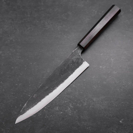 Gyuto Blue Steel #2 Kurouchi Ebony Handle 210mm