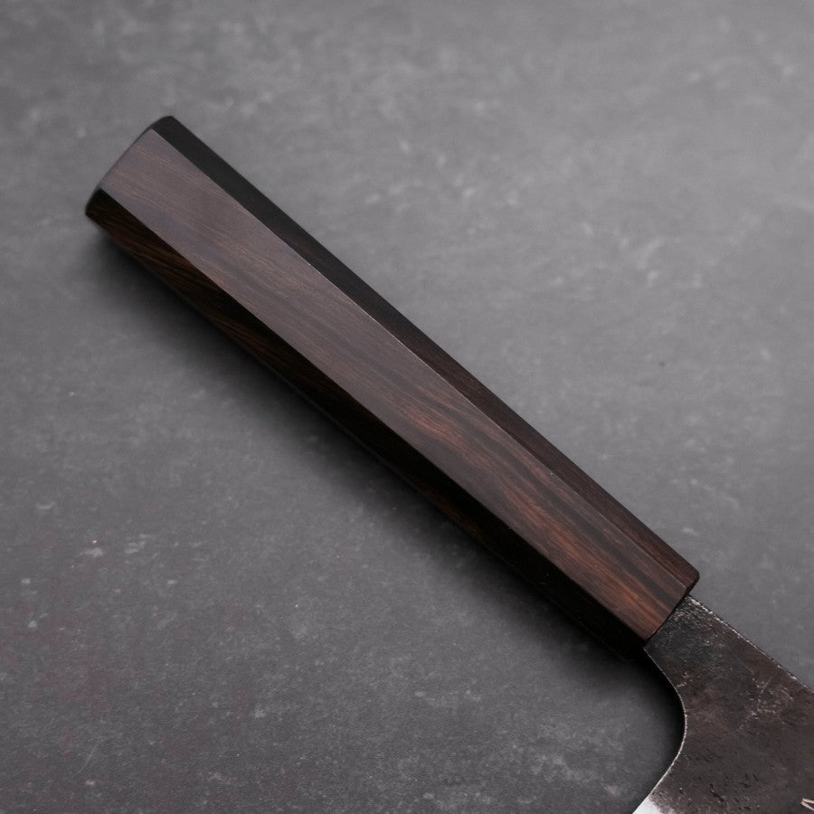 Gyuto Blue Steel #2 Kurouchi Ebony Handle 210mm