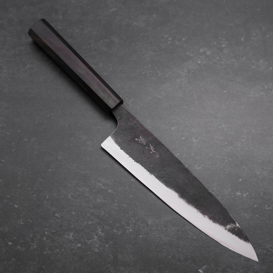 Gyuto Blue Steel #2 Kurouchi Ebony Handle 210mm