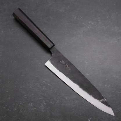 Gyuto Blue Steel #2 Kurouchi Ebony Handle 210mm